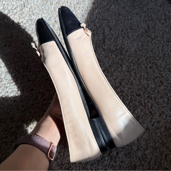 Tory Burch Cap-Toe Ballet Goat Leather Flat - Picture 5 of 12